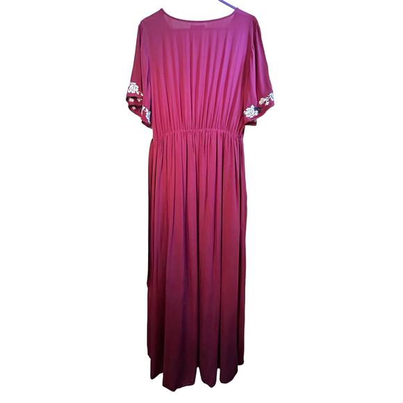 Jessakae - Rosebuds & Romance Maxi Dress in Burgundy - XL - Picture 6 of 14